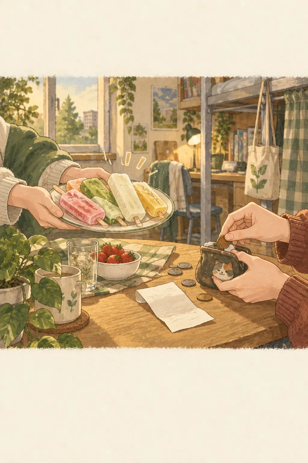我请客你出钱首版卡牌插画